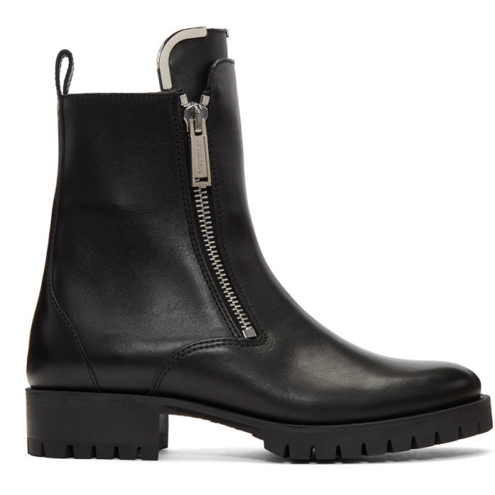 Photo: Dsquared2 Black Zip-Up Boots