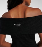 Givenchy Ribbed-knit wool and alpaca-blend minidress