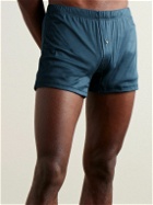Zimmerli - Sea Island Cotton Boxer Shorts - Blue