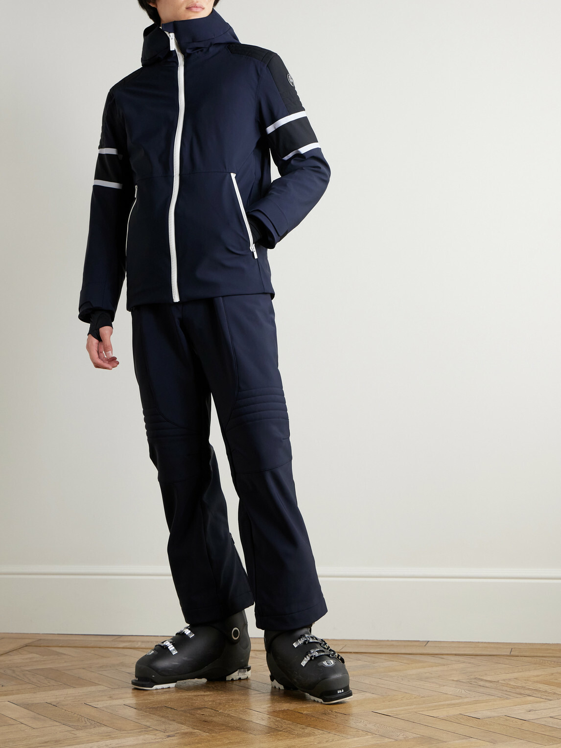Fusalp - Amwo Padded Stretch-Jersey Hooded Ski Jacket - Blue