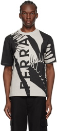 Ferragamo Gray Graphic T-Shirt