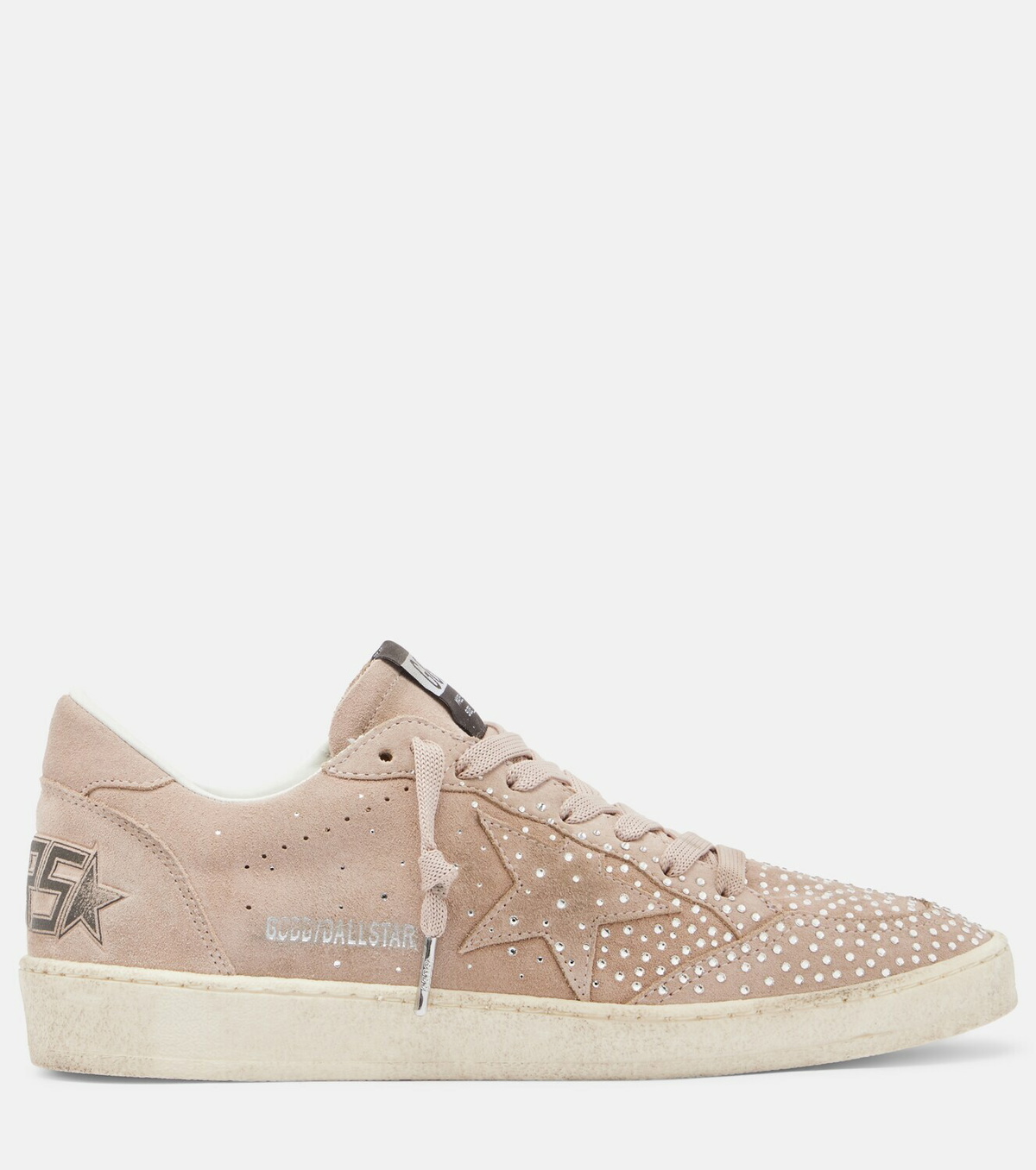 Golden Goose Ball Star embellished suede sneakers