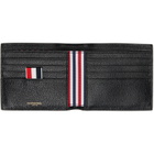 Thom Browne Black Pebble Grain Leather Billfold Wallet