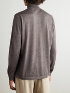 Thom Sweeney - Cashmere and Silk-Blend Rollneck Sweater - Brown
