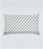 Loro Piana Moai striped cotton beach cushion