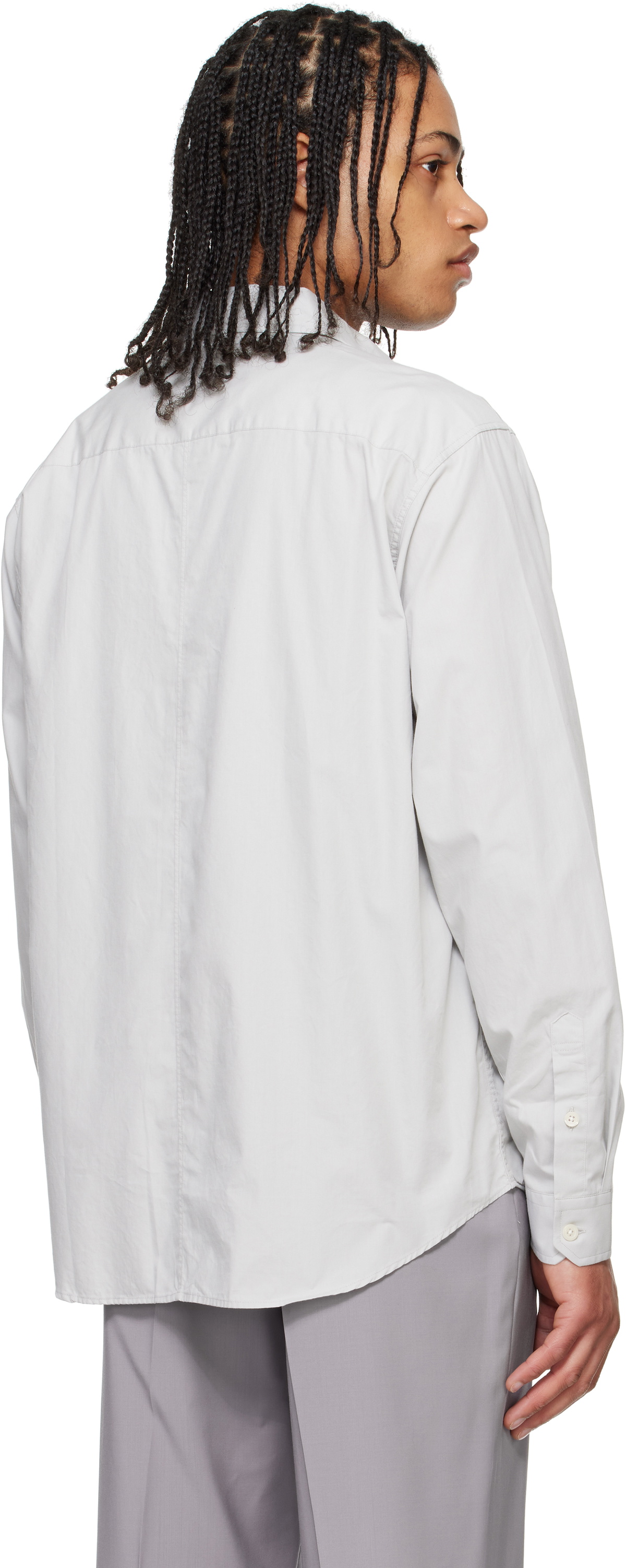 トップス mfpen EVENING SHIRT stone grey mfpen Evening Shirt - Stone Grey | Garmentory