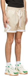 AMIRI Beige Drawstring Boxing Shorts