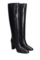 Via Roma 15 High Heels Boots In Black Leather