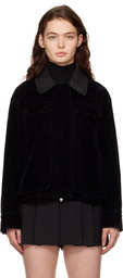 Juun.J Black Velvet Work Jacket