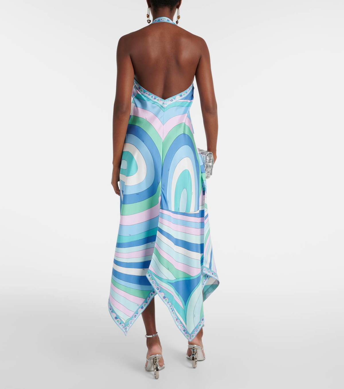 Pucci Iride silk twill maxi dress Emilio Pucci