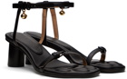 JW Anderson Black Kitten Paw Heeled Sandals