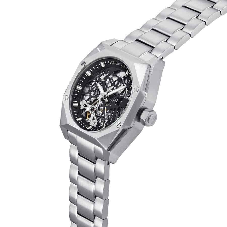 Heritor Elliott Automatic Black Dial Mens Watch HERHS4006