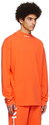 Heron Preston Orange Style Long Sleeve T-Shirt