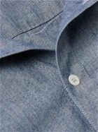 A.P.C. - Edouard Button-Down Collar Cotton-Chambray Shirt - Blue