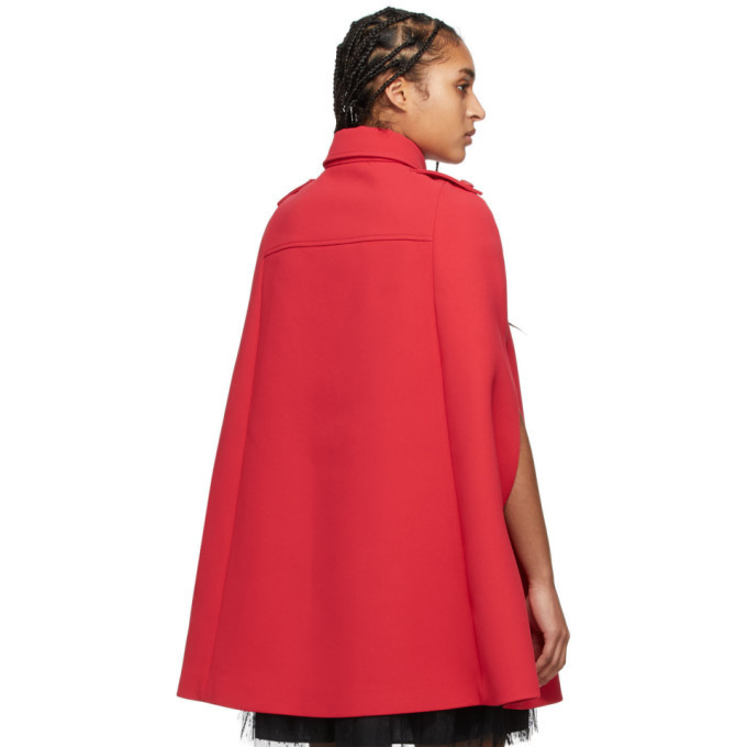 RED Valentino Red Double-Breasted Coat RED Valentino