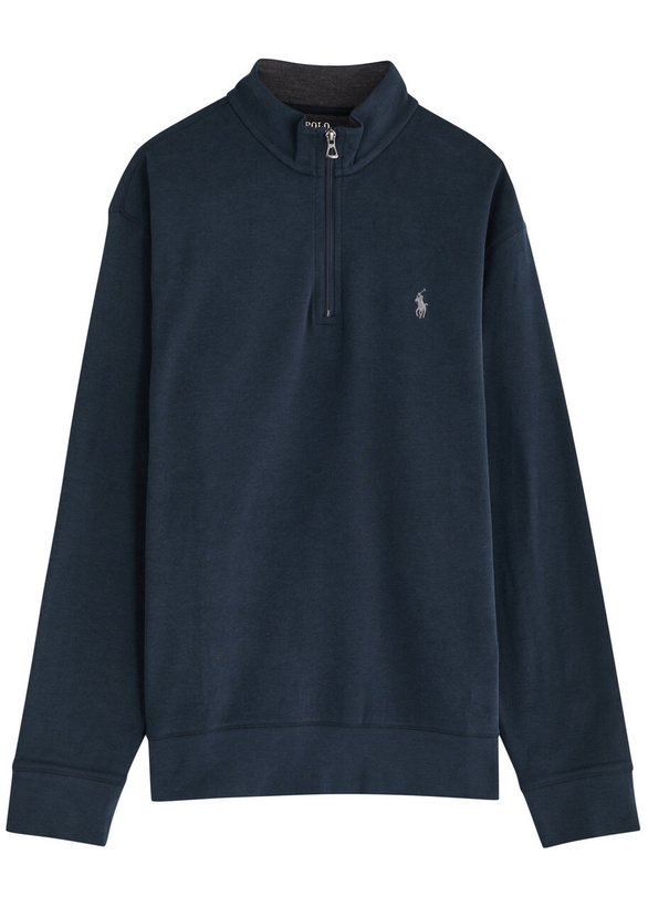 Photo: Polo Ralph Lauren Half-zip Jersey Sweatshirt Navy