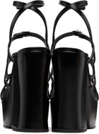 Marc Jacobs Black 'The Kiki Platform' Heeled Sandals