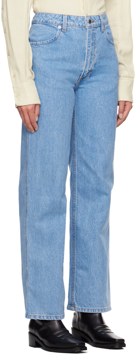 Eckhaus Latta Orange Wide-Leg Jeans