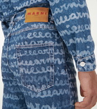 Marni - Printed straight-leg jeans