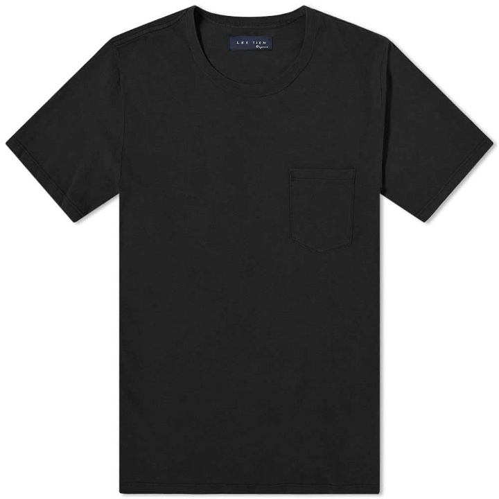 Photo: Les Tien Men's Lightweight Pocket T-Shirt in Black