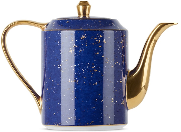 Photo: L'OBJET Blue & Gold Lapis Teapot, 1.2 L