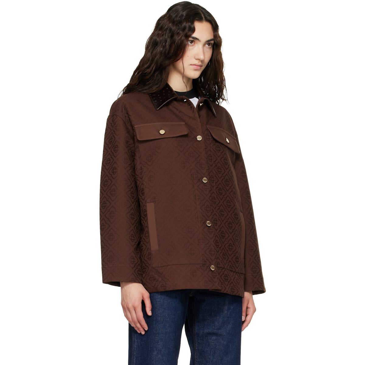 Casablanca Brown Workwear Jacket