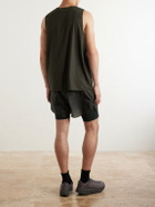 On - Post Archive Faction Zero Perforated Reycled-Jersey Running Top - Black