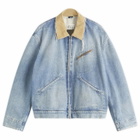Maison Margiela Men's Denim Jacket in Iight Blue