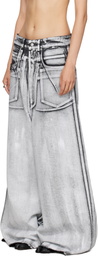 LU'U DAN Gray Radiation Dumpster Jeans