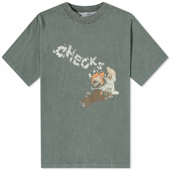 Photo: Checks Downtown Men's Campfire T-Shirt in Deep Olive