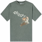 Checks Downtown Men's Campfire T-Shirt in Deep Olive