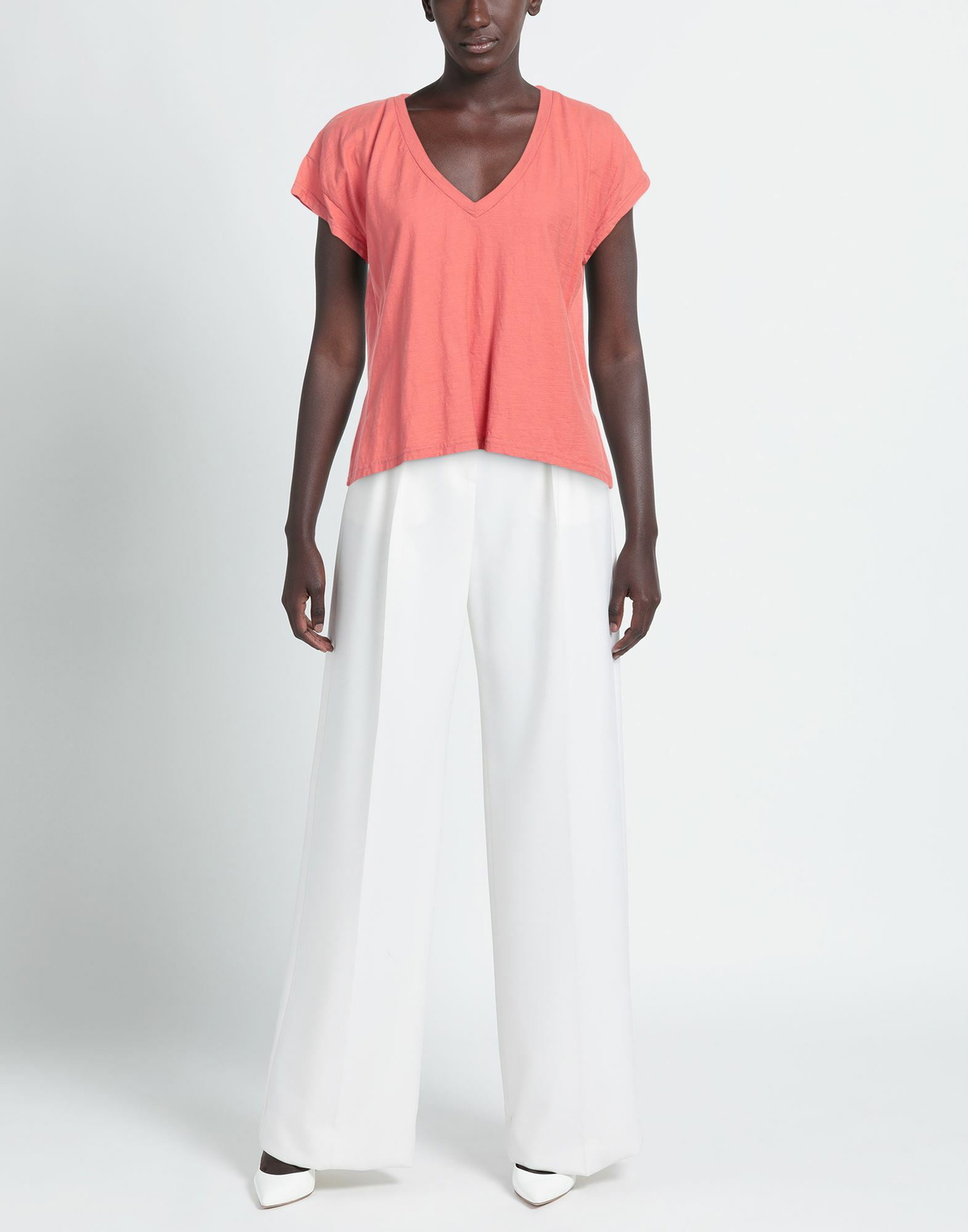 Crossley Womens T-shirt in Salmon pink