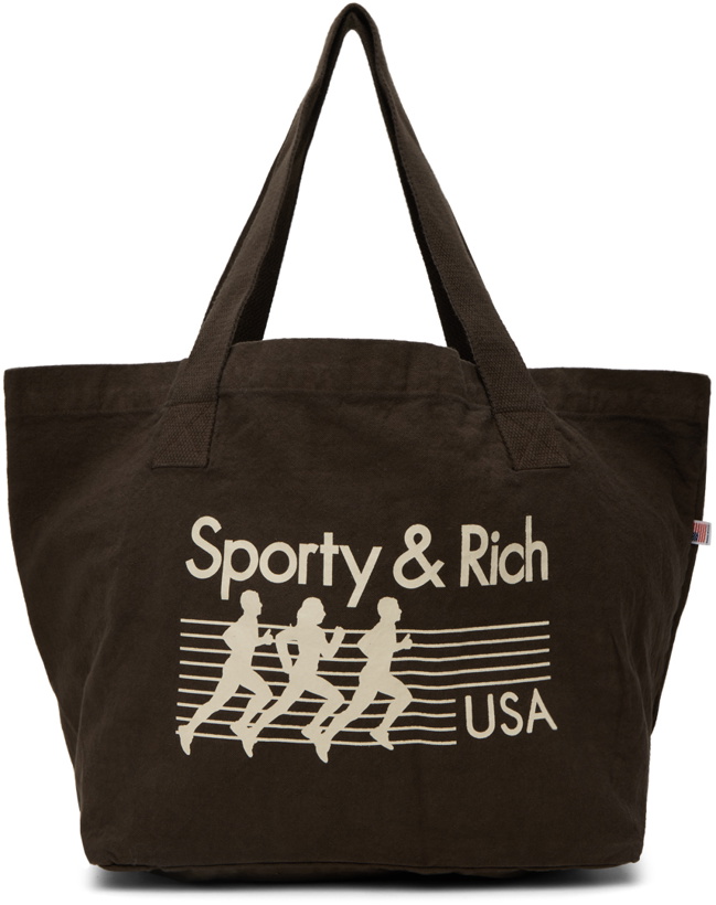 Photo: Sporty & Rich SSENSE Exclusive Brown Trio Tote