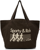 Sporty & Rich SSENSE Exclusive Brown Trio Tote