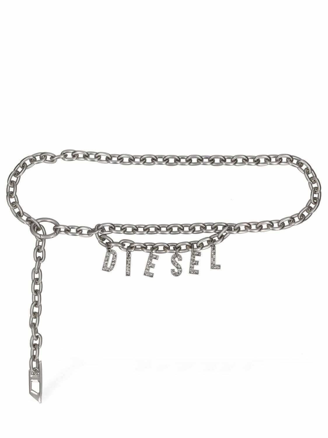 DIESEL - B-charm Embellished Metallic Belt Diesel