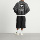 Adidas Men's x Willy Chavarria Satin Bomber Jacket in Grey