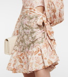 Zimmermann - Floral linen minidress