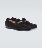 Tom Ford York Chain suede loafers