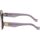 LOEWE Purple Anagram Sunglasses