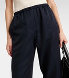 Joseph Taio silk and cotton tapered pants