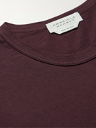 Gabriela Hearst - Bandeira Cotton-Jersey T-Shirt - Burgundy