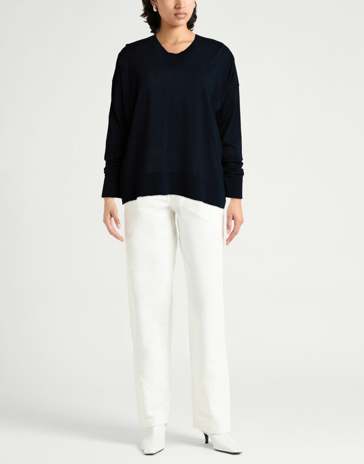 Roberto Collina Womens Sweater Midnight in Blue