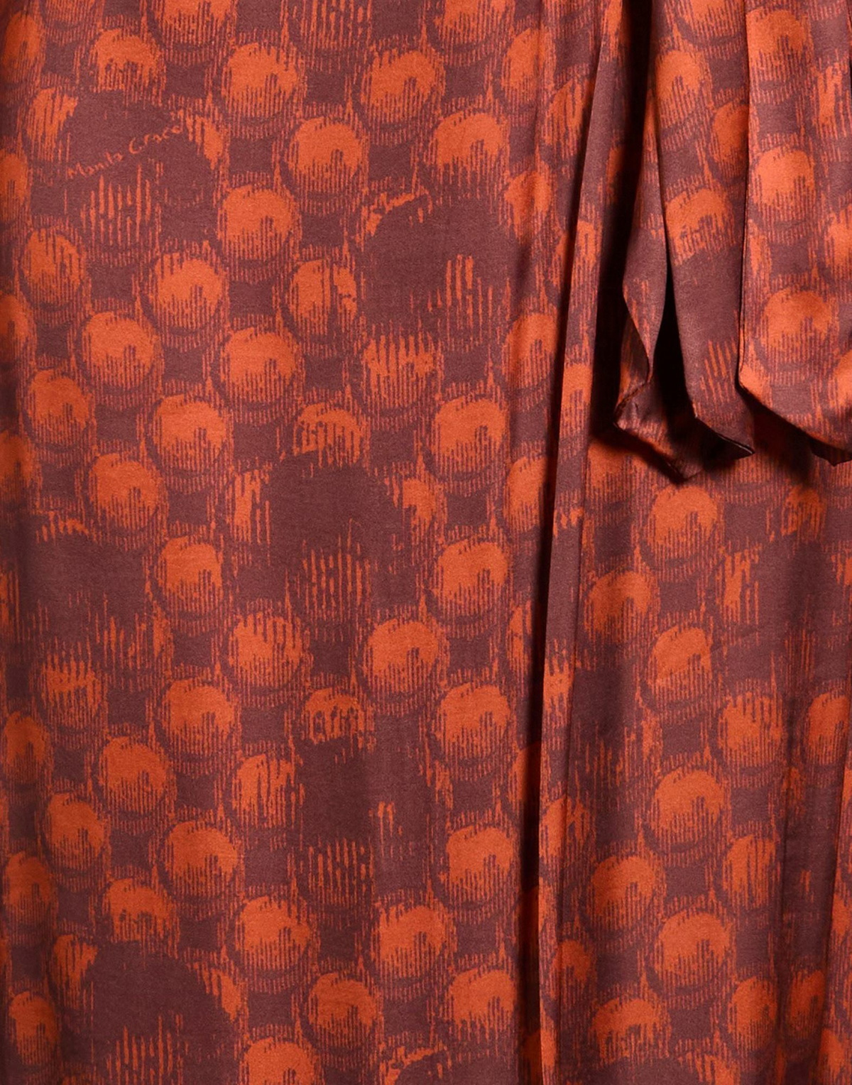 Manila Grace Womens Midi dress Rust