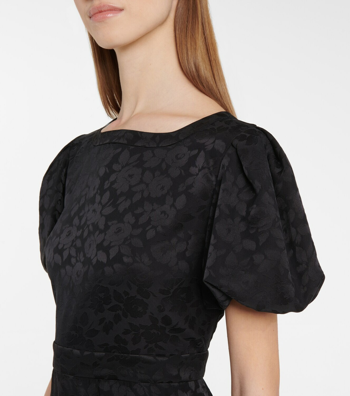 【関税＆送料込み】Saint Laurent Floral Motif Mini Dress Saint Laurent – Floral Motif Mini Dress Mujer 731-005894 01