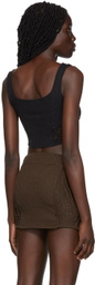 Danielle Guizio SSENSE Exclusive Black Tank Top