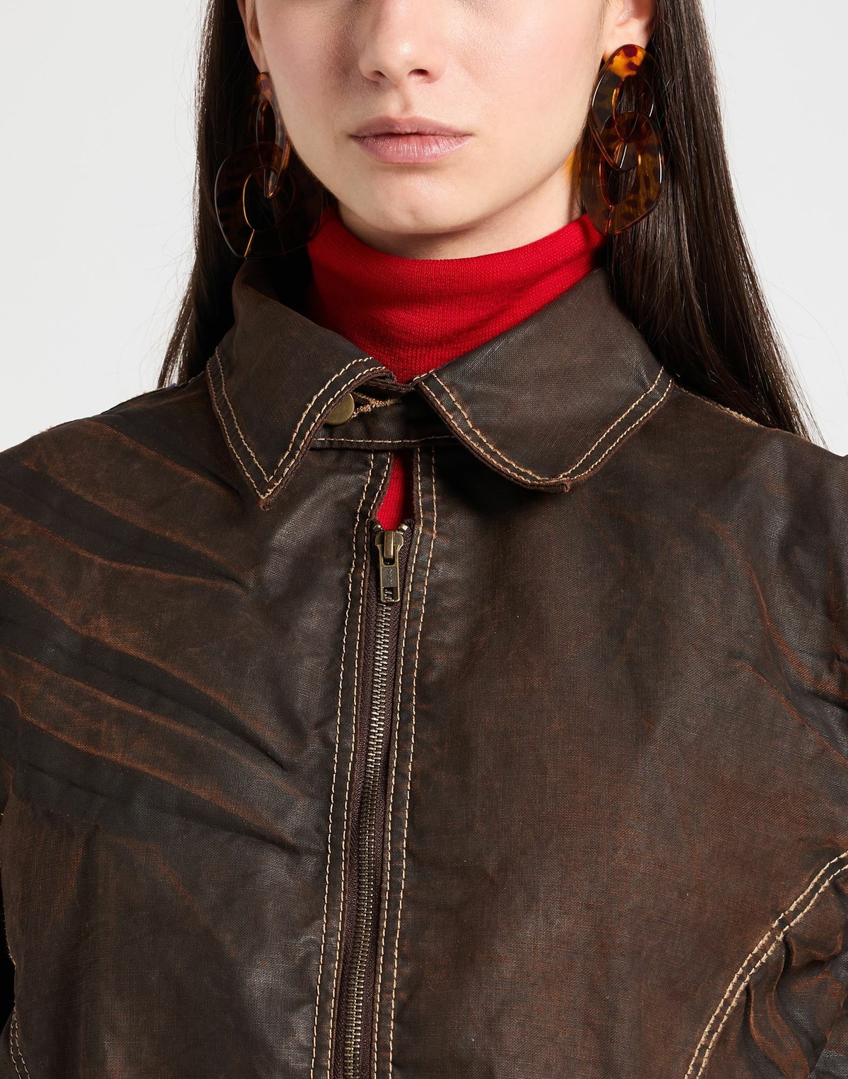 Masha Popova Womens Jacket Chocolate in Brown