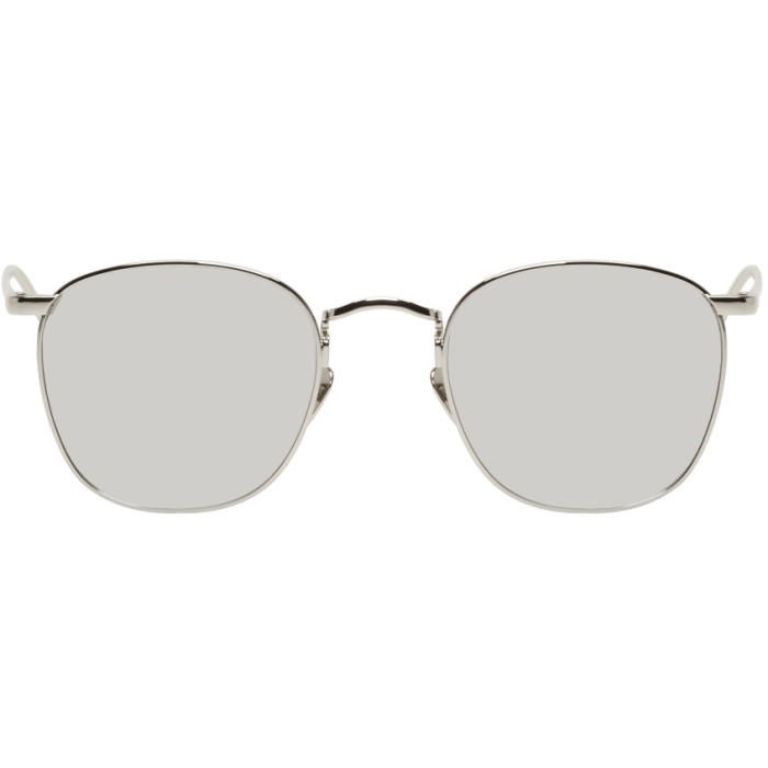 Photo: Linda Farrow Luxe White Gold Square 479 Sunglasses