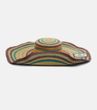 Alémais Dusk striped raffia sun hat