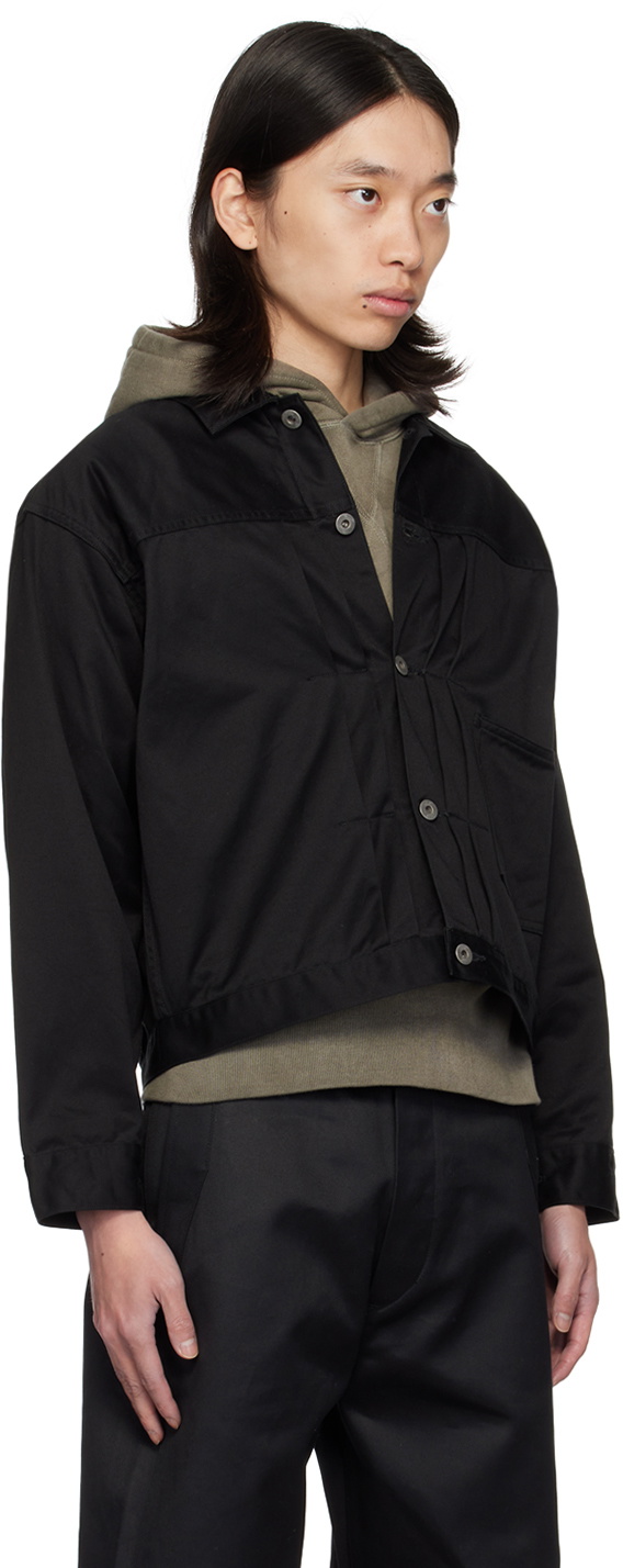 ジャケット・アウター Taiga Takahashi Backle-Backed Jacket Buckle Backed Jacket - Black | Taiga Takahashi | Peggs & son.