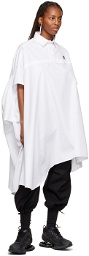 Hood by Air White Cutout Long Sleeve Polo